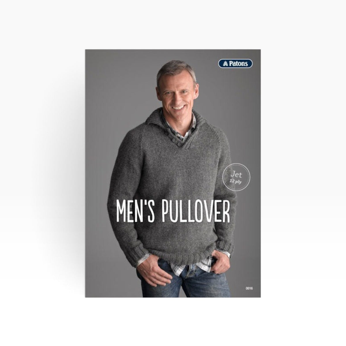 Patons 0016 Men's Pullover pattern, cover