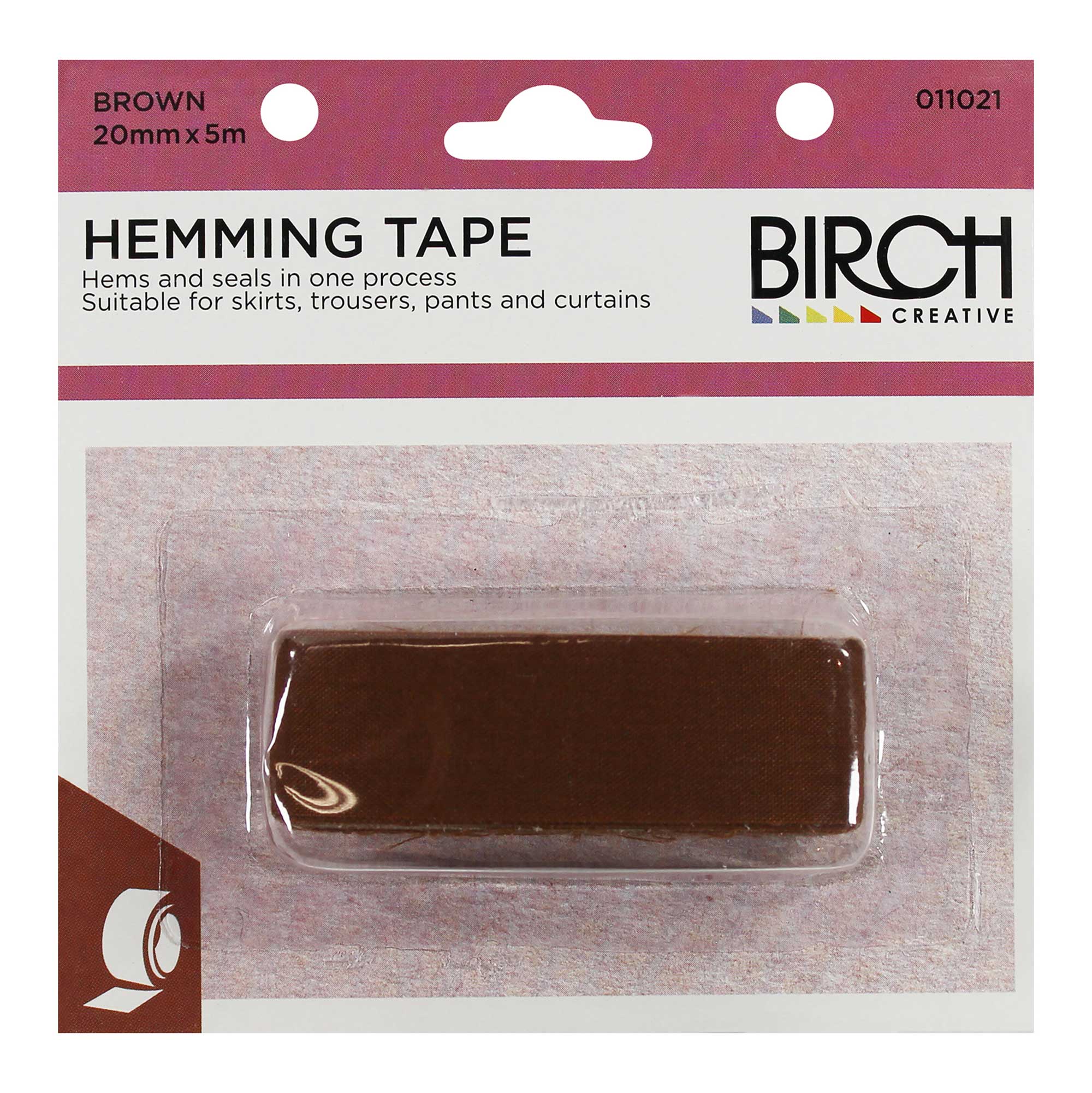 Hemming Tape Iron On Bias 20mm x 5m, view 2