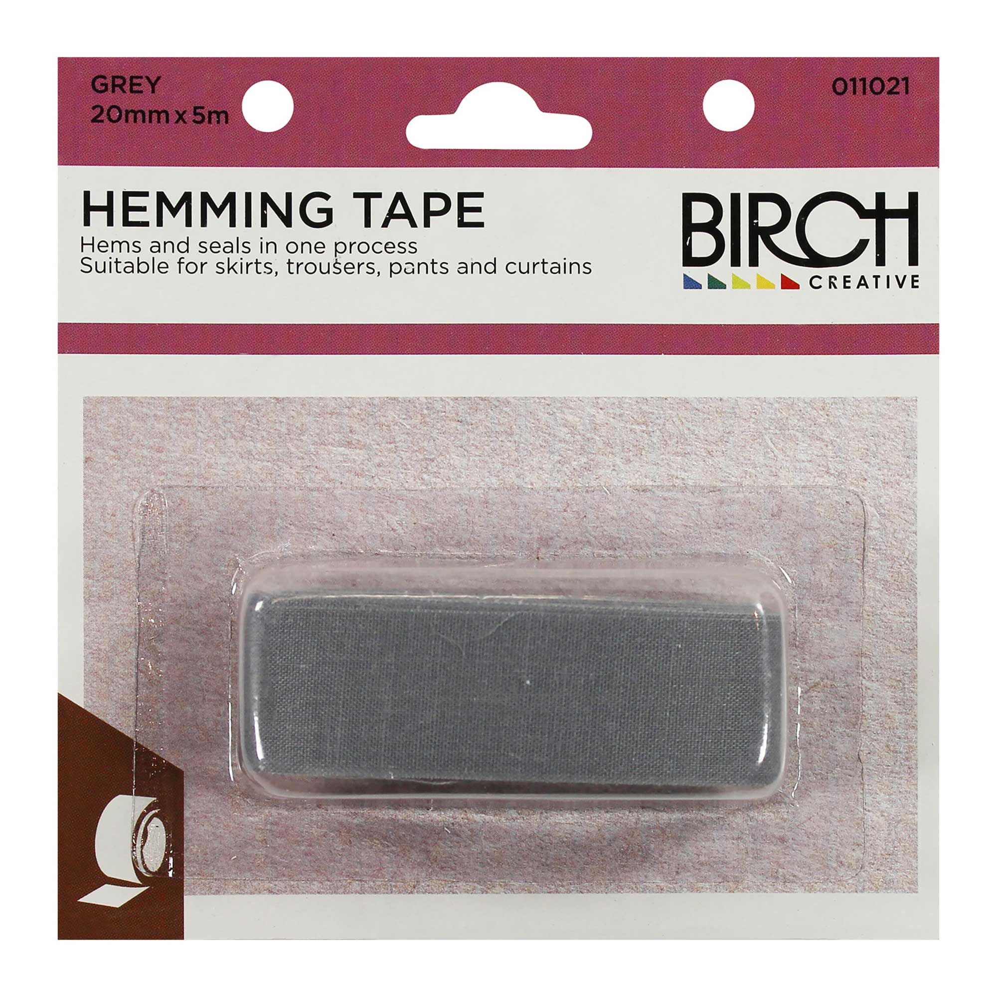 Hemming Tape Iron On Bias 20mm x 5m, view 4