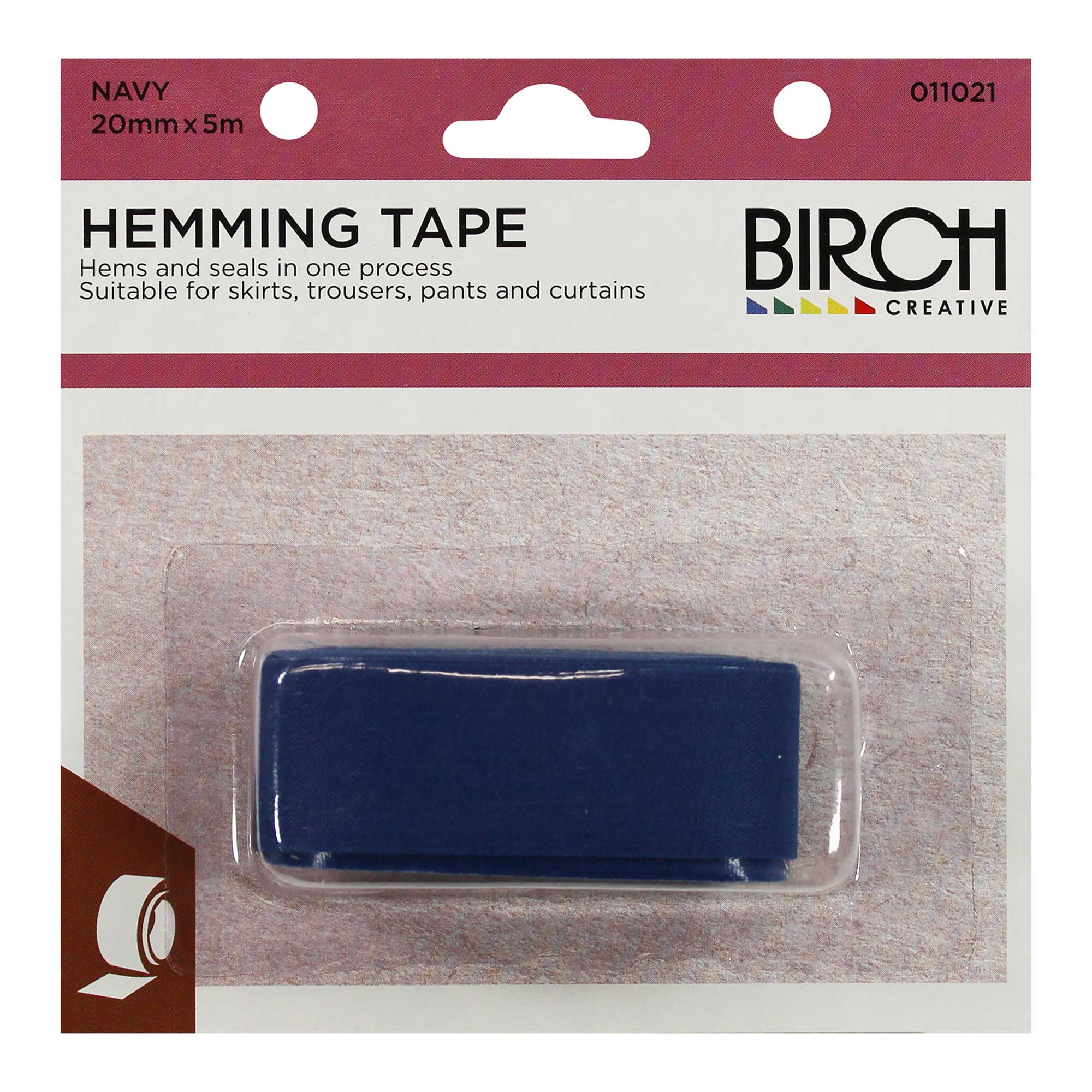 Hemming Tape Iron On Bias 20mm x 5m, view 5