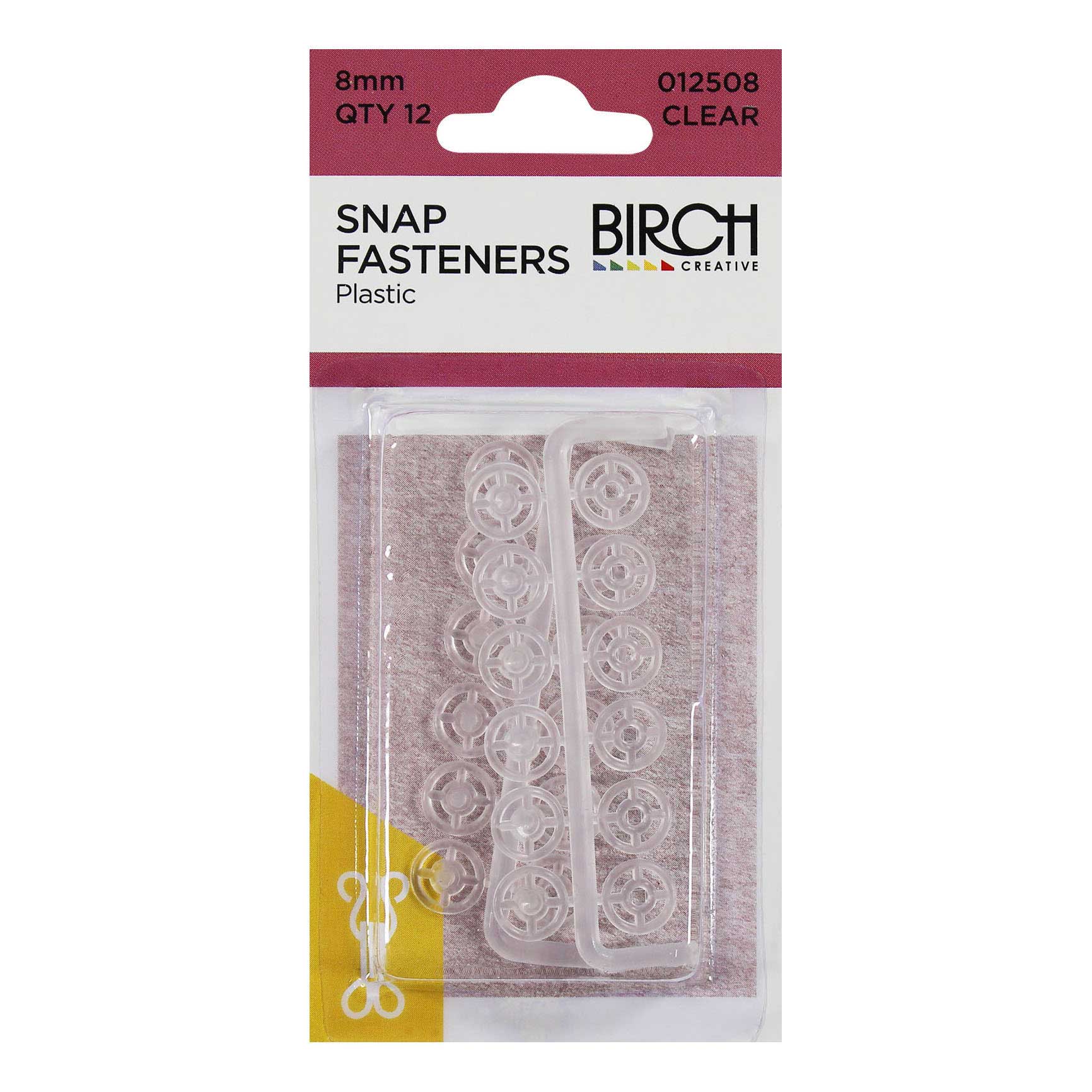 Snap Fasteners Clear 3 x 21mm, view 2