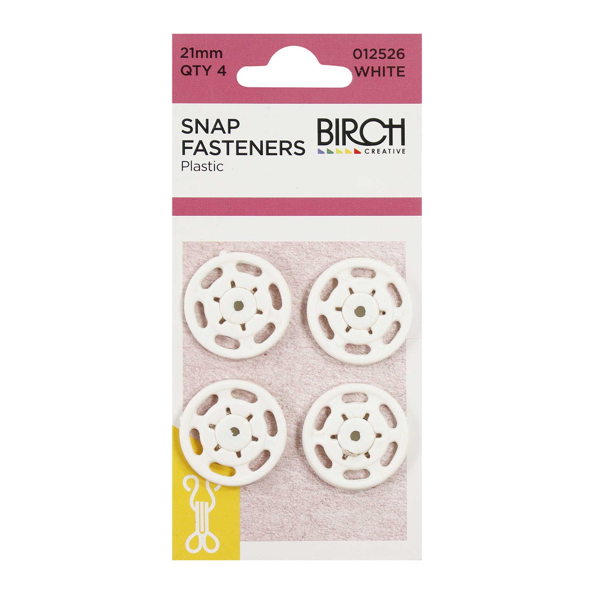 Snap Fasteners Plastic 4 x 21mm, view 2
