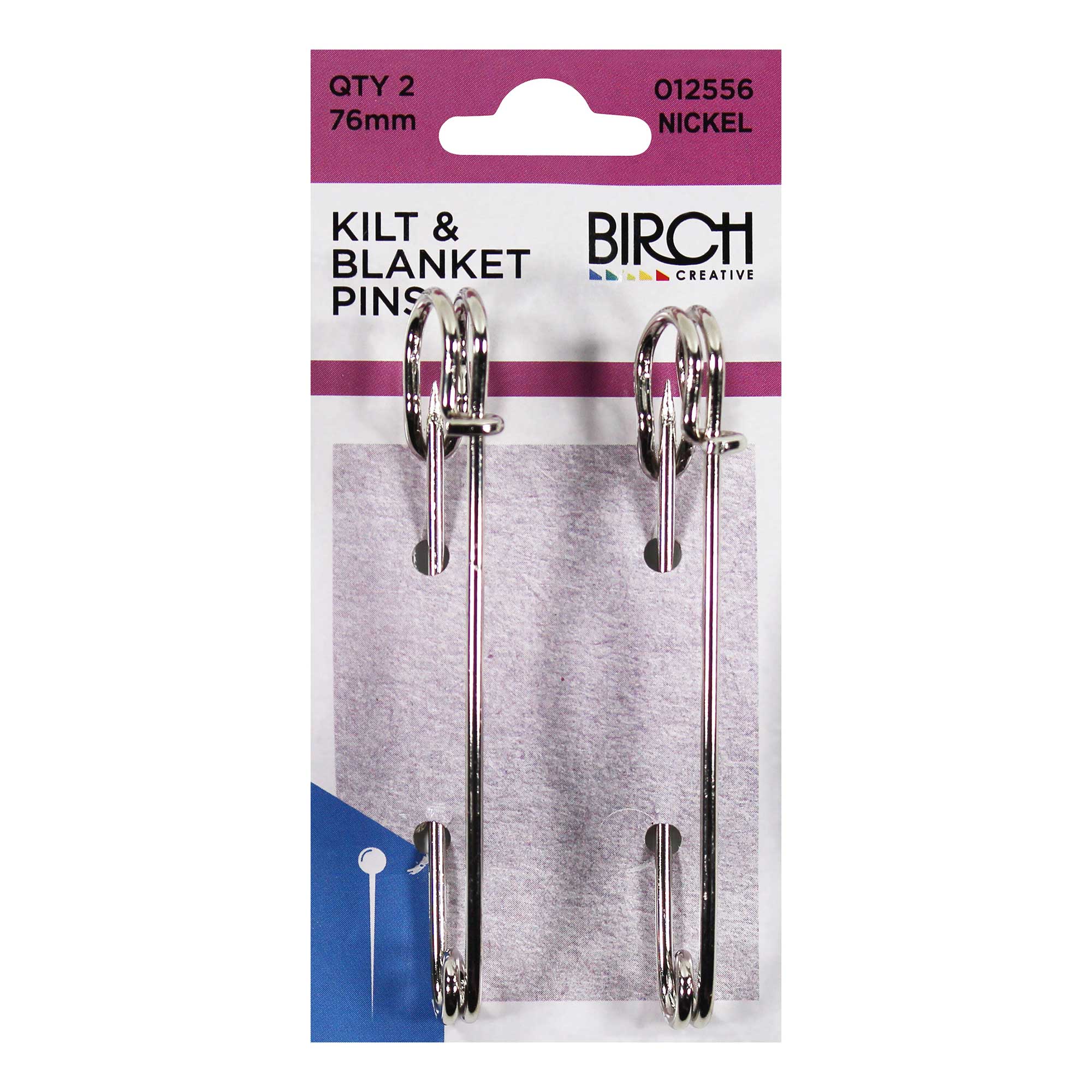 Kilt and Blanket Pins 76mm 2 Pack, view 2