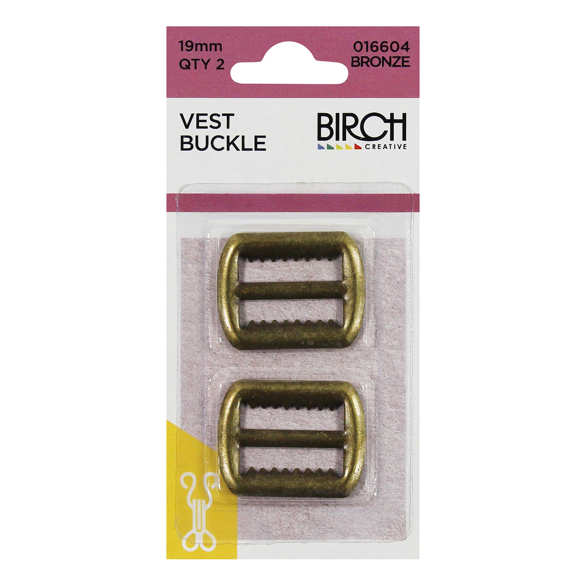 Vest Buckle 19mm 2 Pack, view 2