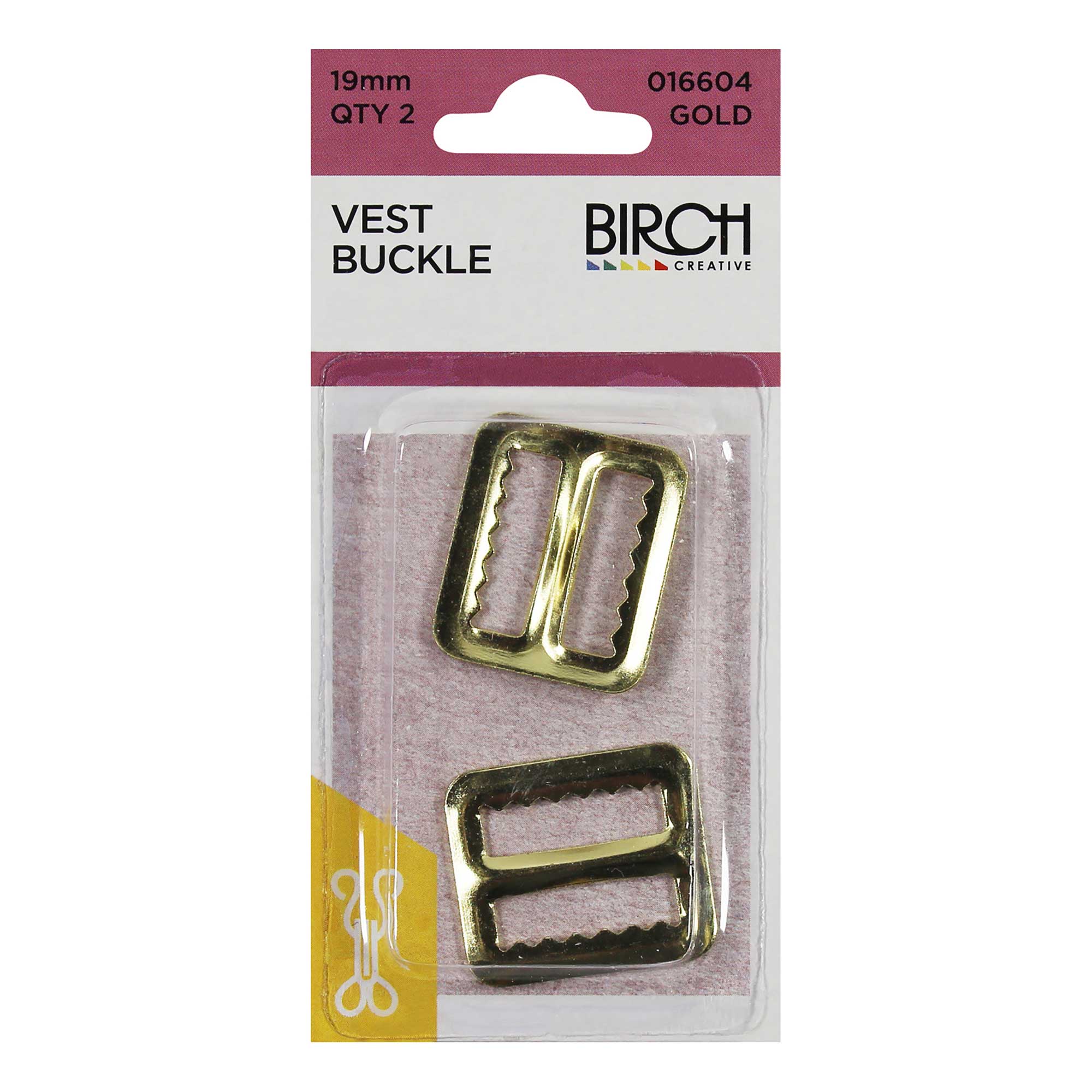 Vest Buckle 19mm 2 Pack, view 3