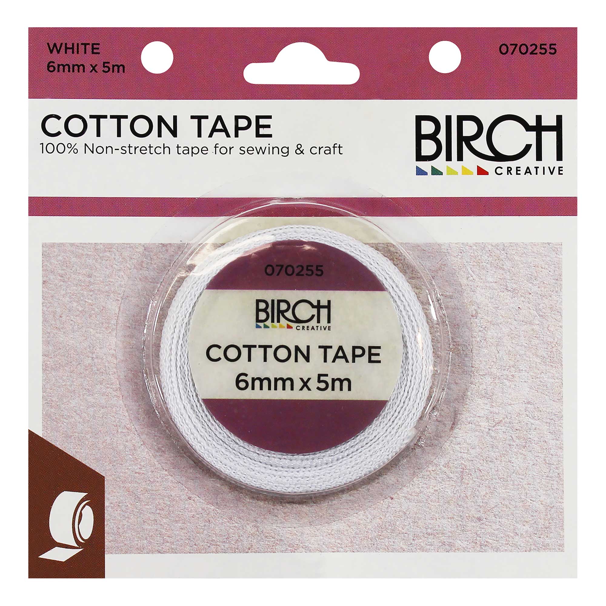 Cotton Tape 6mm x 5m, view 2