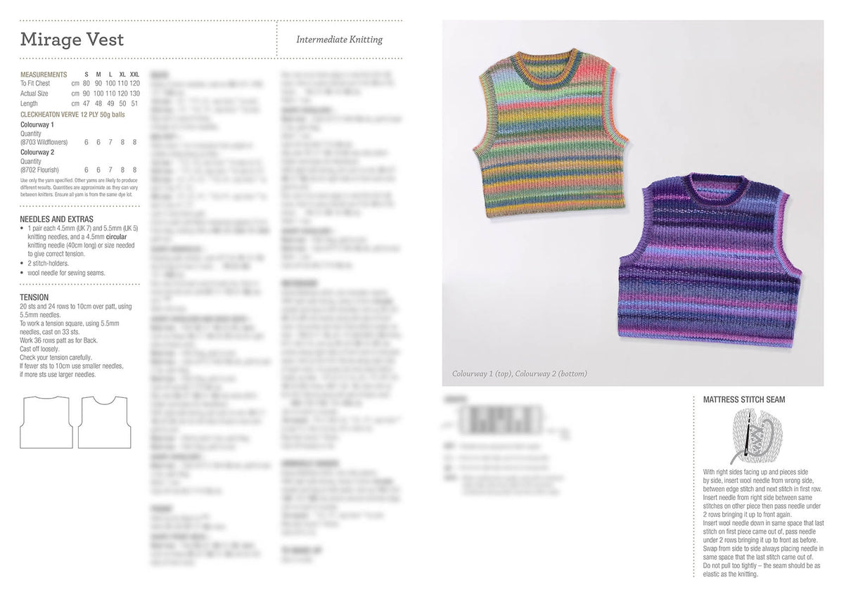 Patons 1027 Mirage Vest pattern, page 3