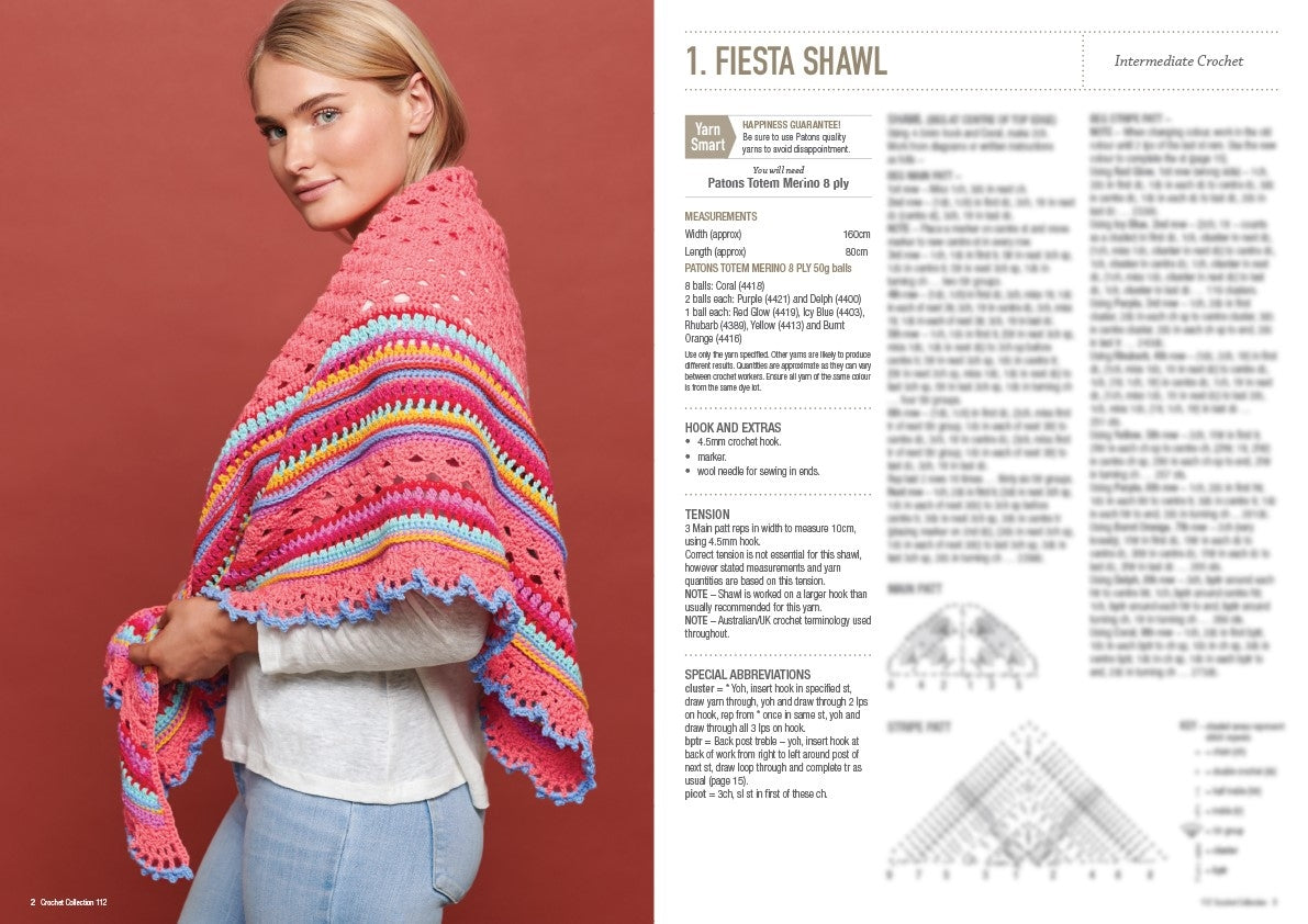 Patons 112 Crochet Collection pattern, page 2