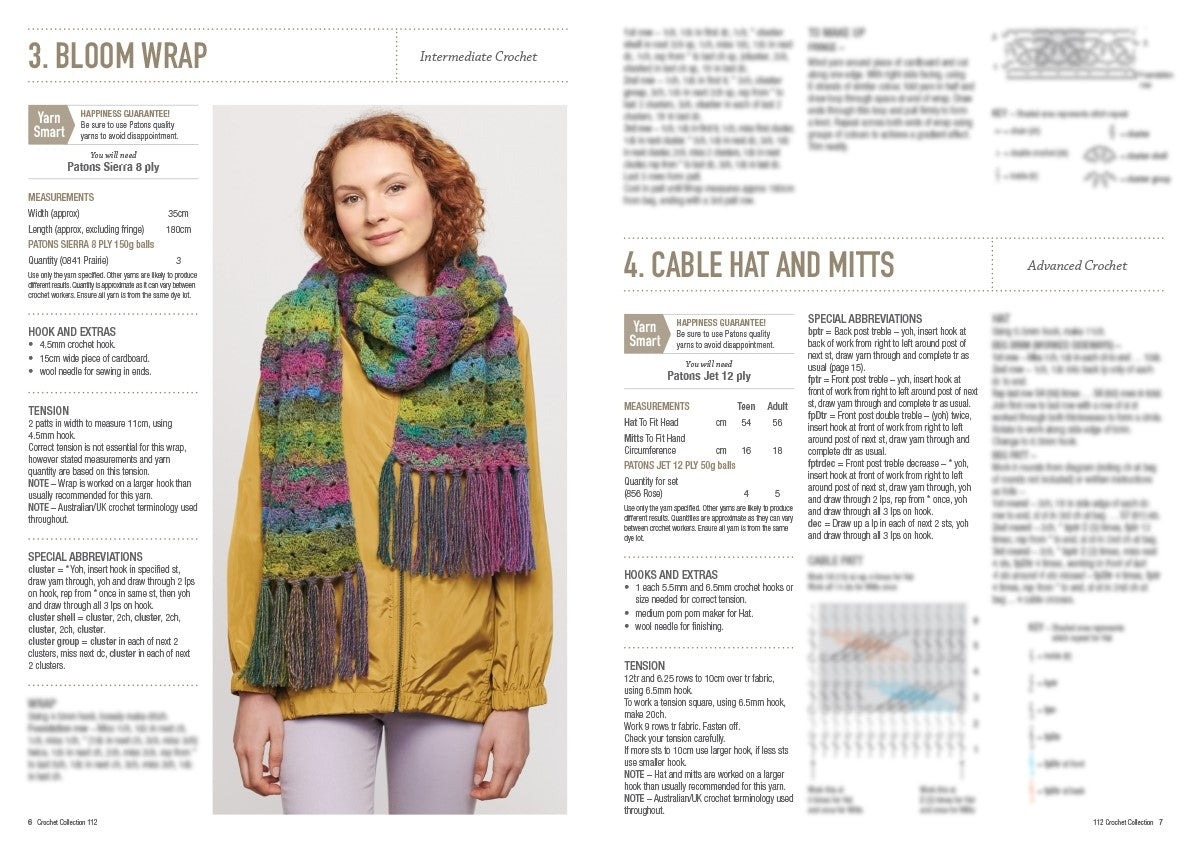 Patons 112 Crochet Collection pattern, page 4
