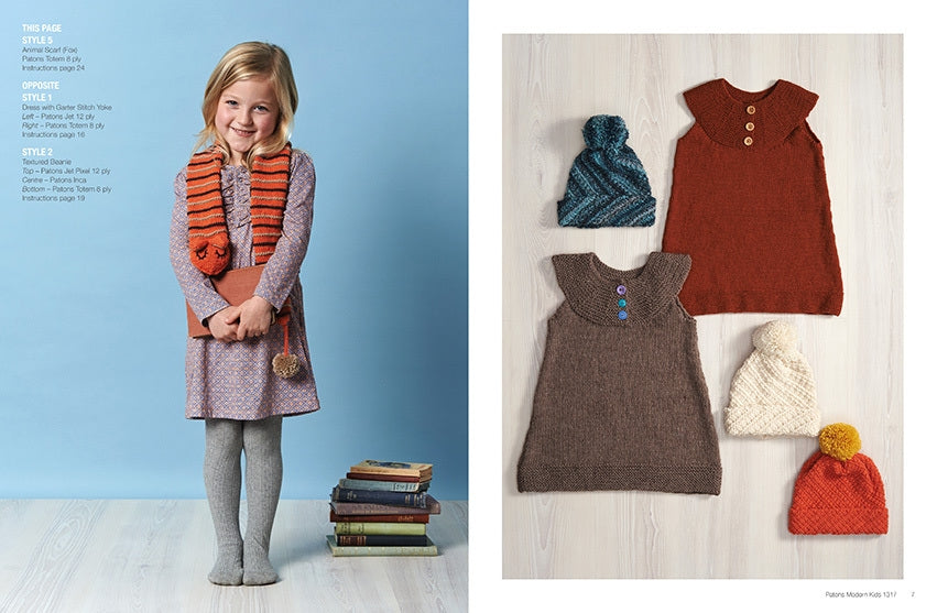 Patons 1317 Hand Knits for Modern Kids pattern, page 3