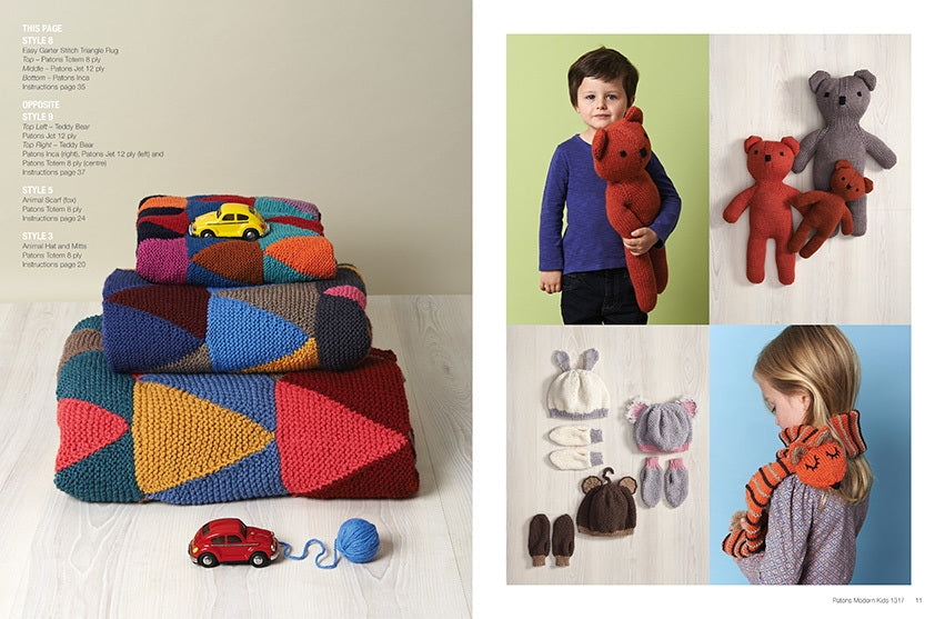 Patons 1317 Hand Knits for Modern Kids pattern, page 5