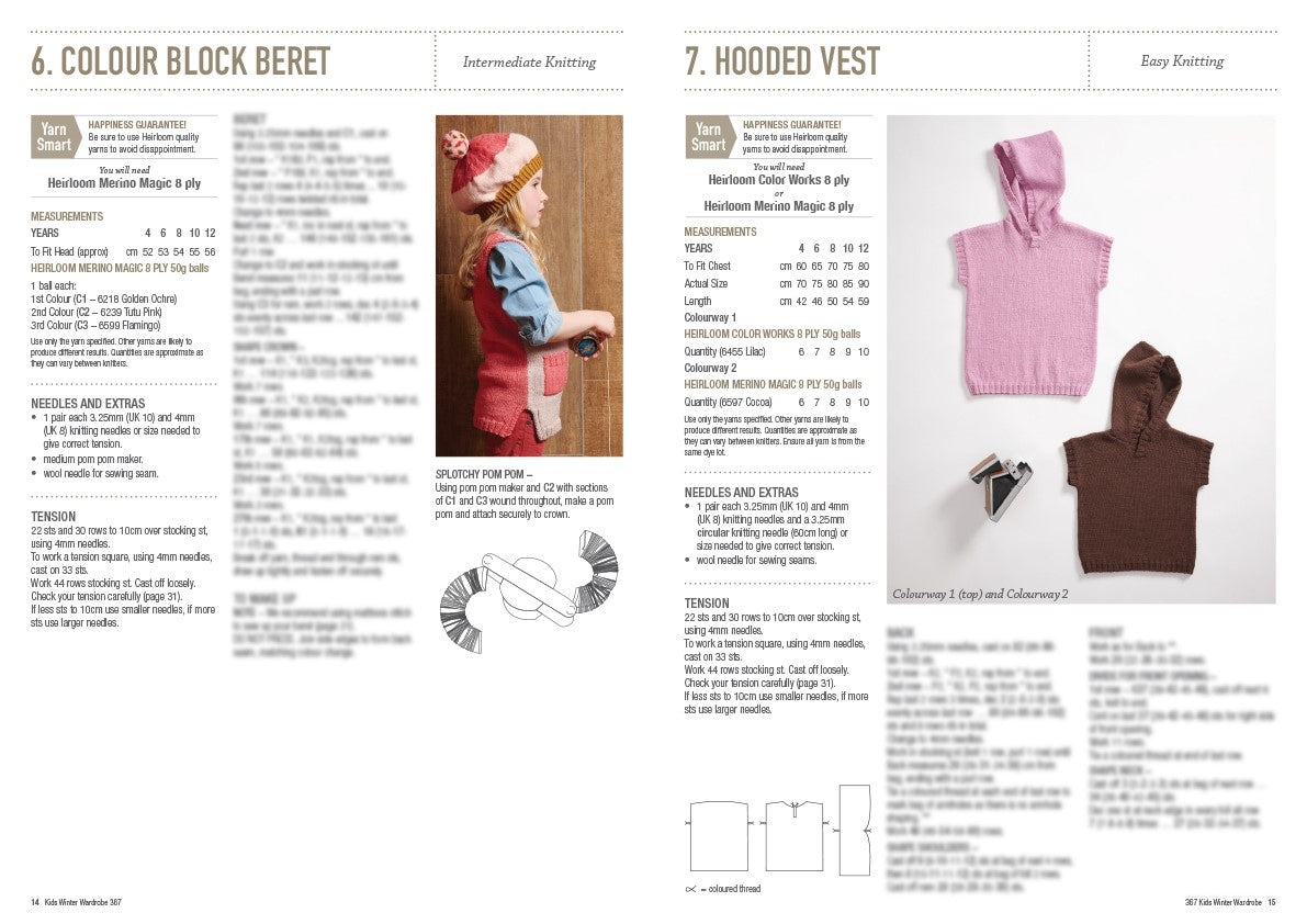 Kids Winter Wardrobe inside pages