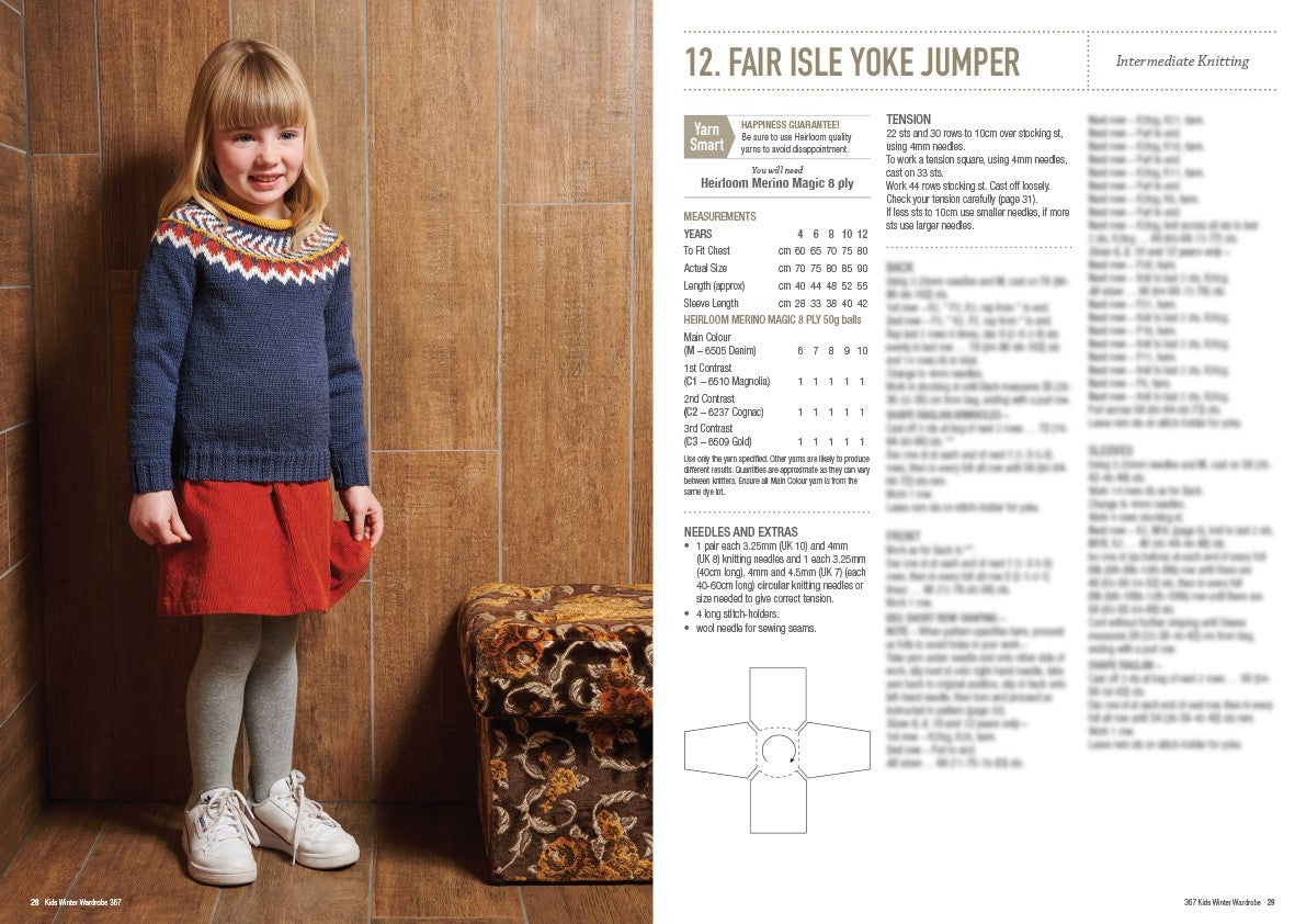 Kids Winter Wardrobe inside pages
