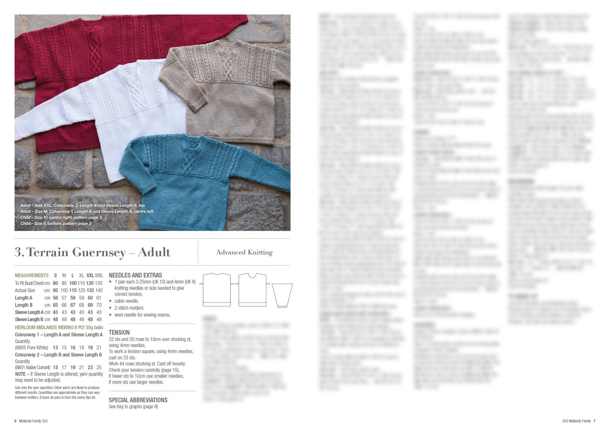 Patons 3019 Midlands Family pattern, page 4