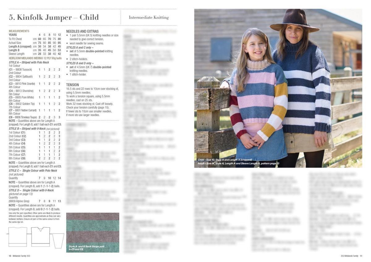 Patons 3019 Midlands Family pattern, page 6