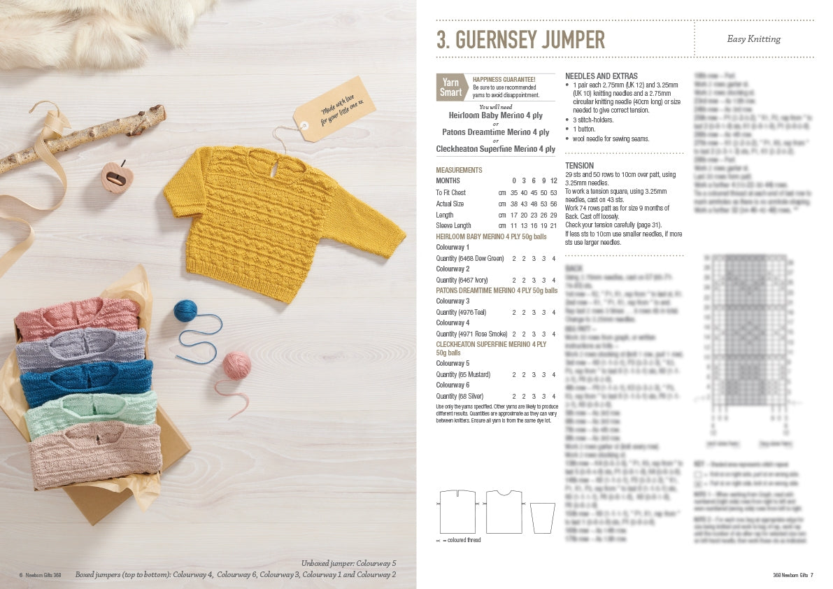 Patons 368 Newborn Gifts pattern, page 4