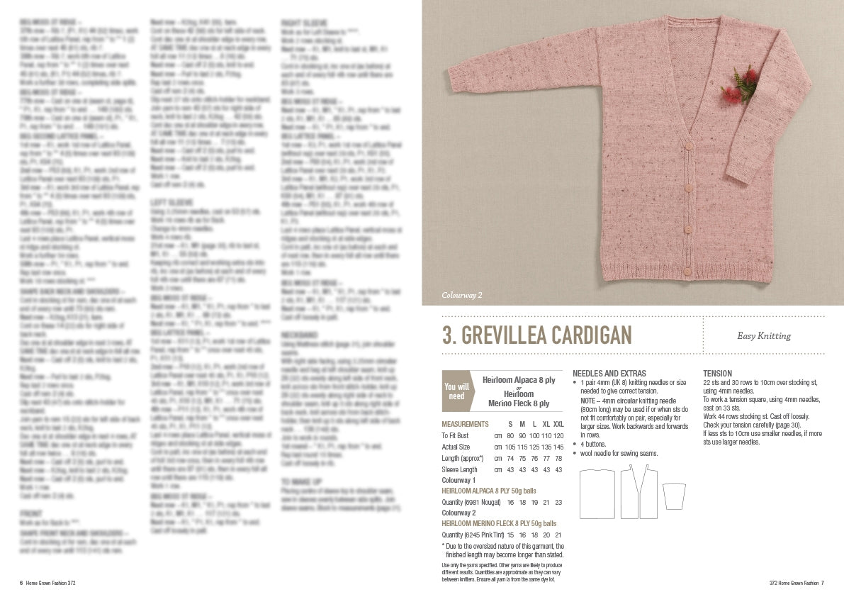 Cleckheaton 372 Home Grown Fashion pattern, page 4