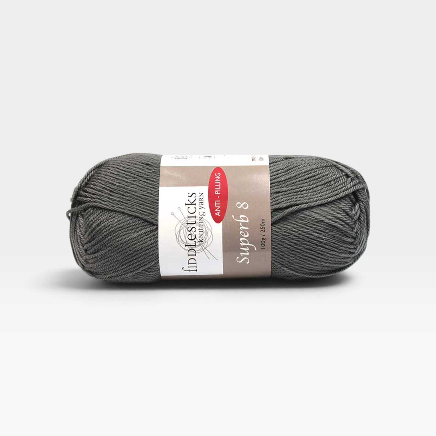 Fiddlesticks Superb 8 ply - Grey 70026