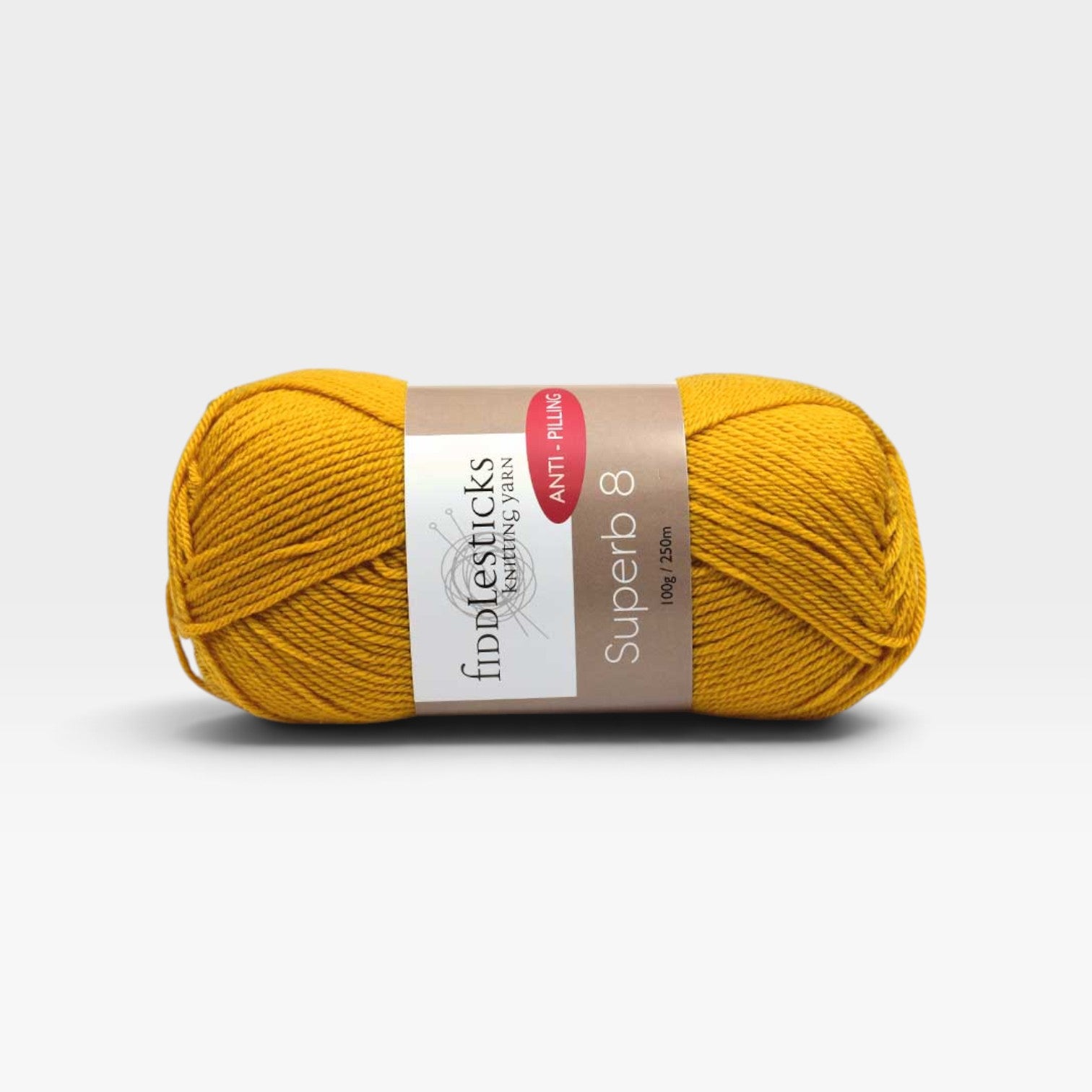 Fiddlesticks Superb 8 ply - Mustard Yellow 70058