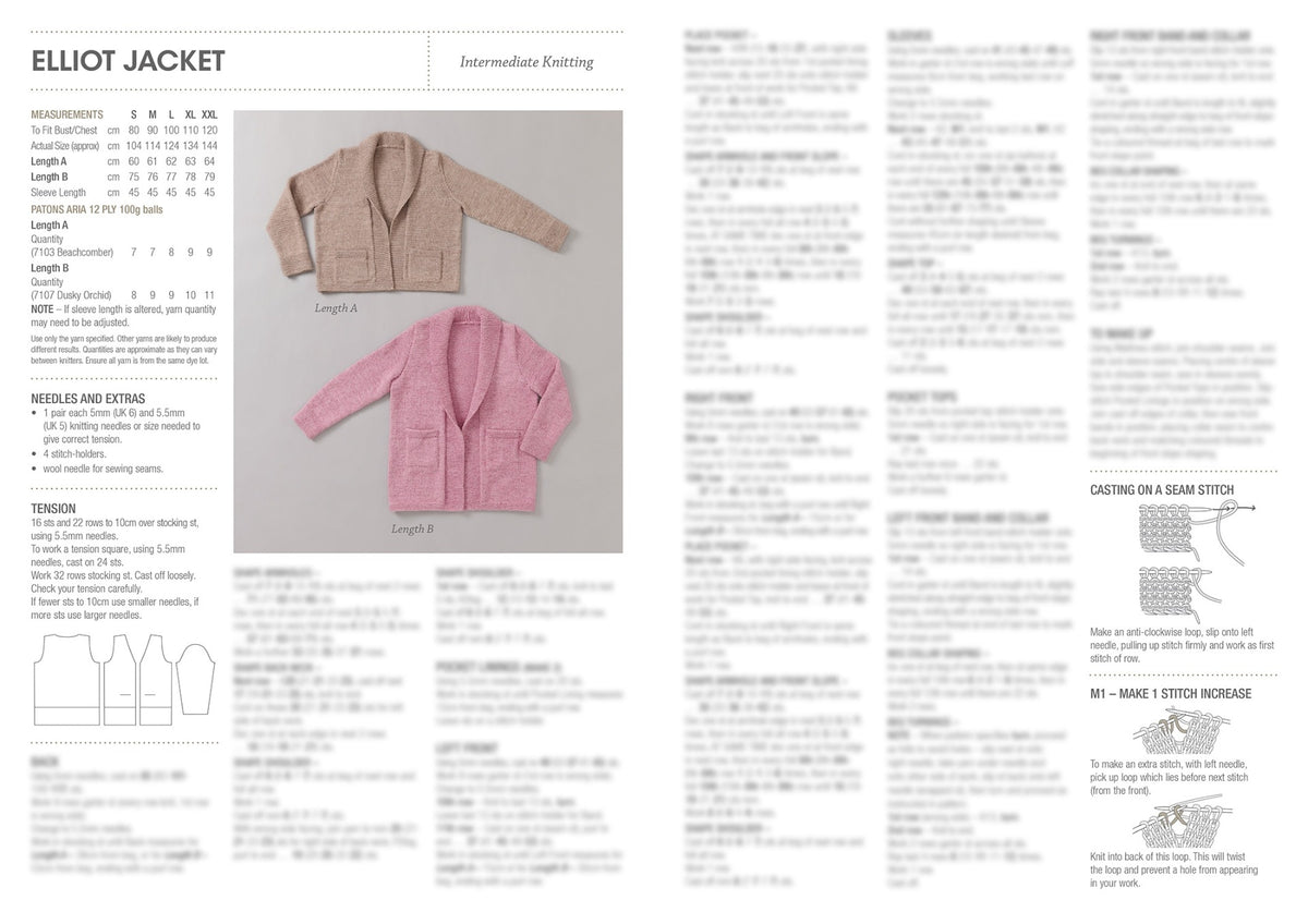 Patons 7024 Classical Aria pattern, page 2