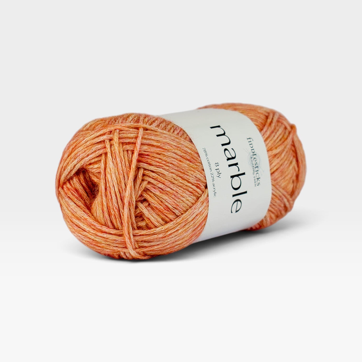 Fiddlesticks Marble 8 Ply - Tangerine 1812
