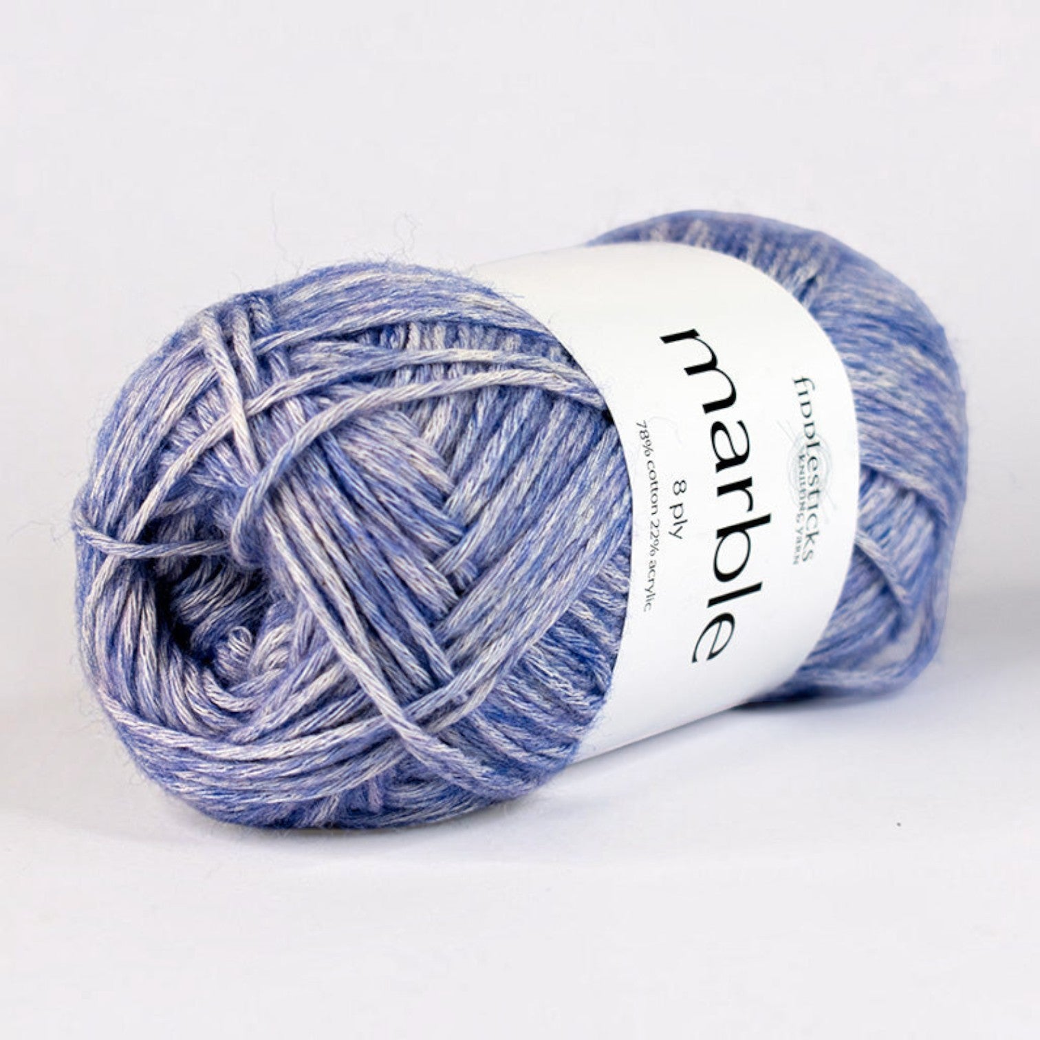 Fiddlesticks Marble 8 Ply in Cobalt 1822