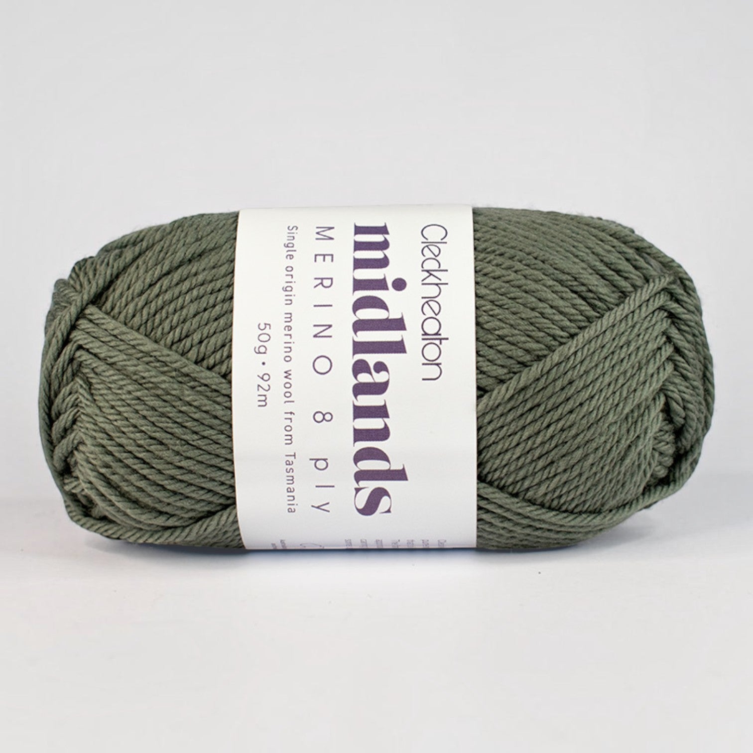 Cleckheaton Midlands Merino 8 ply in Buttongrass 8819