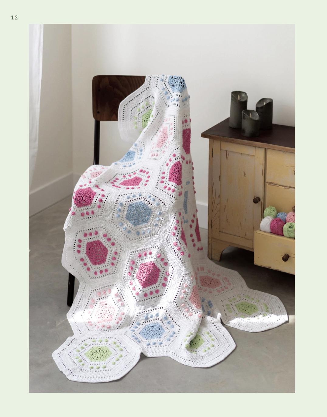 A Year of Crochet Blankets, inside pages
