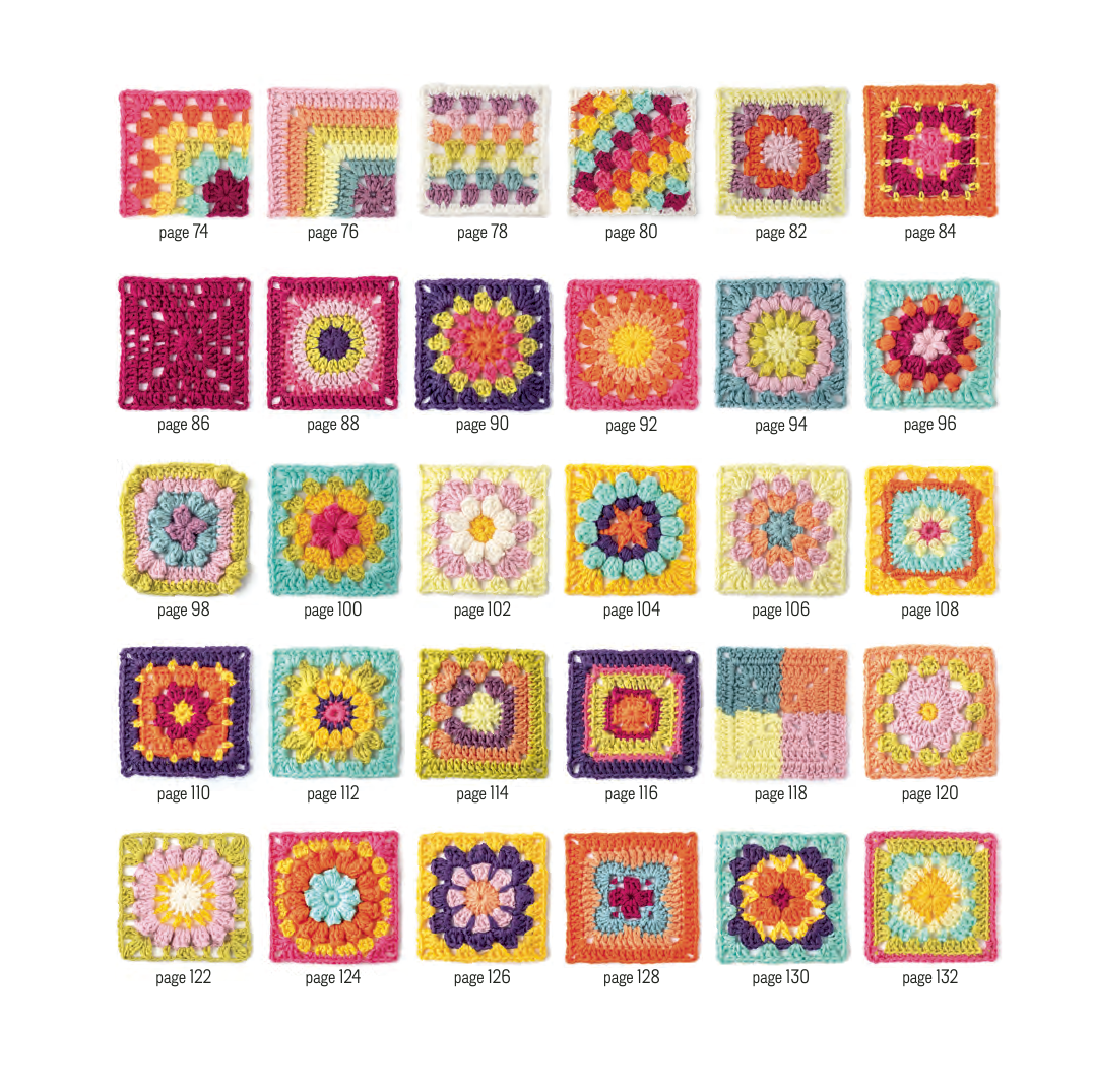Claire Montgomerie's Complete Guide to Granny Squares, inside pages