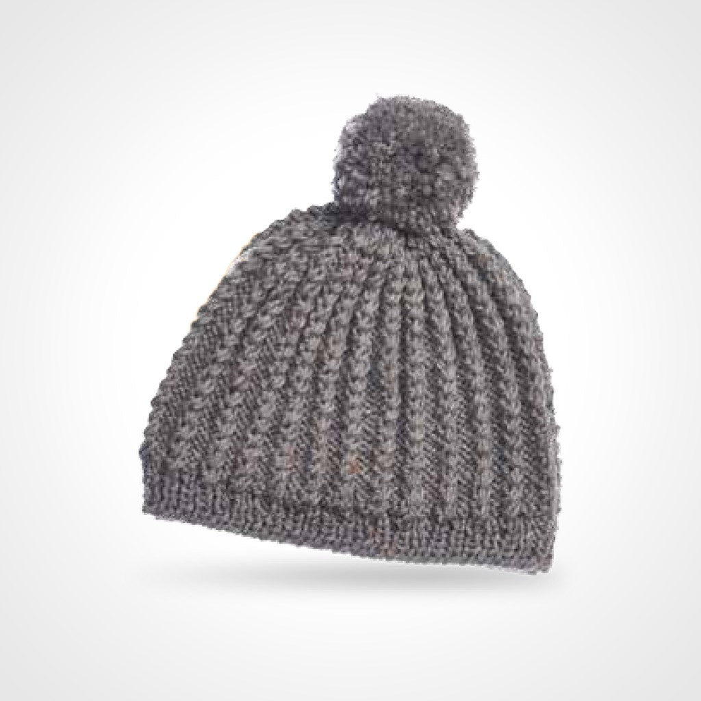 Twisted Rib Beanie Knitting Pattern in Cleckheaton Country Naturals 10 Ply
