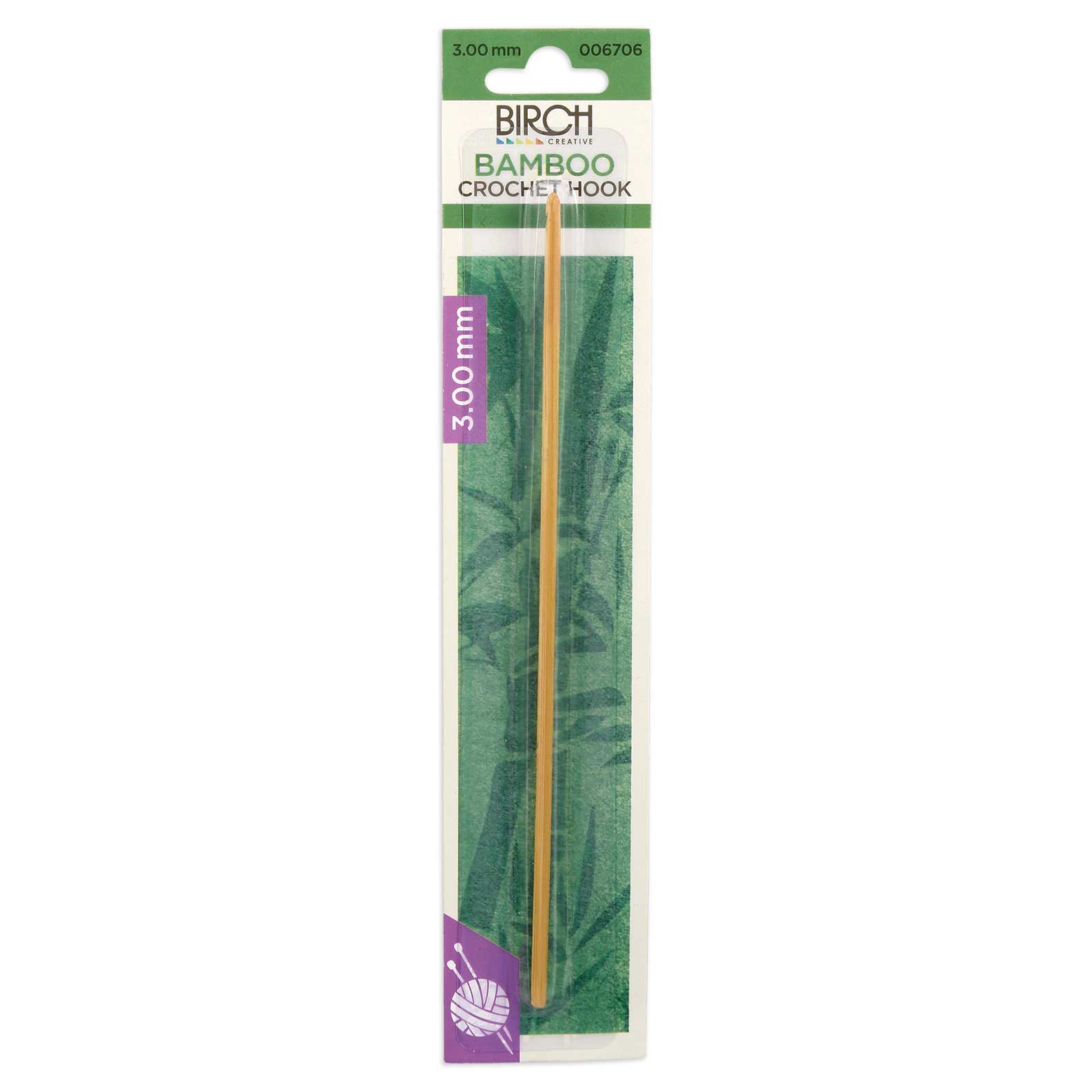Birch Bamboo Crochet Hooks With Round Handle, view 4