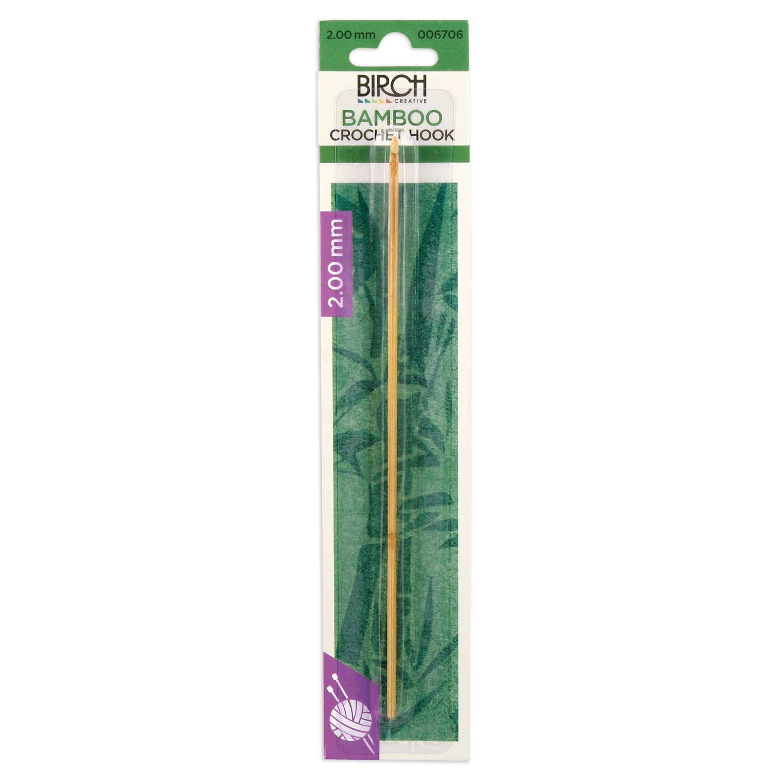Birch Bamboo Crochet Hooks With Round Handle, view 2