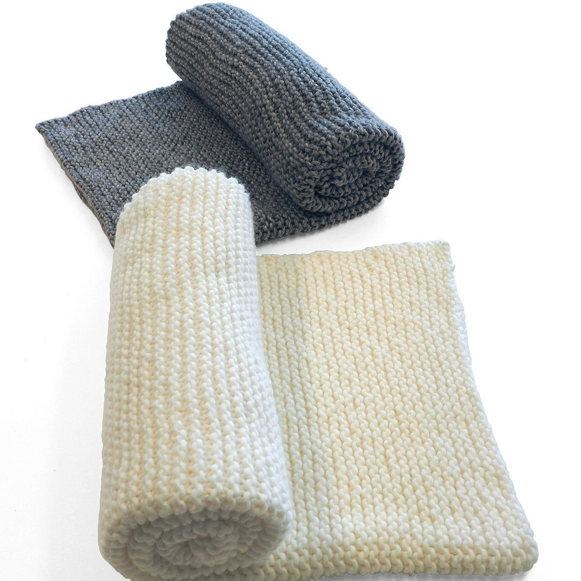 Garter Stitch Throw Knitting Pattern in Patons Super Quick