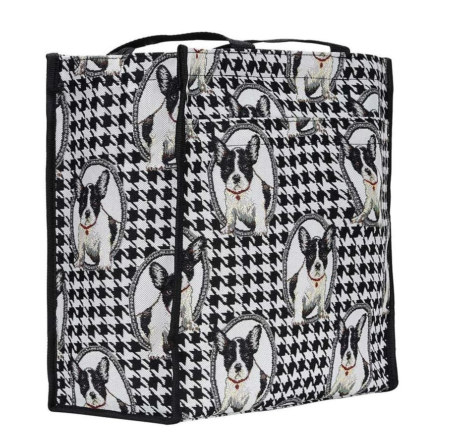 Tapestry Shopper Bag in French Bulldog