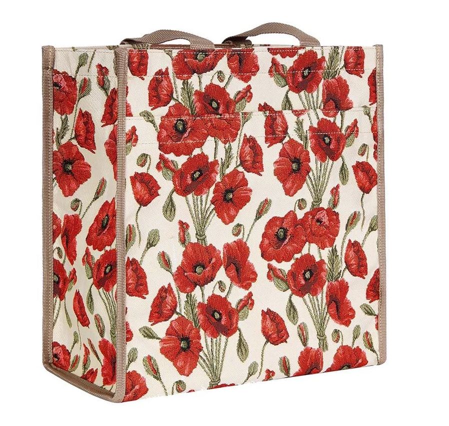 Tapestry Shopper Bag in Poppy