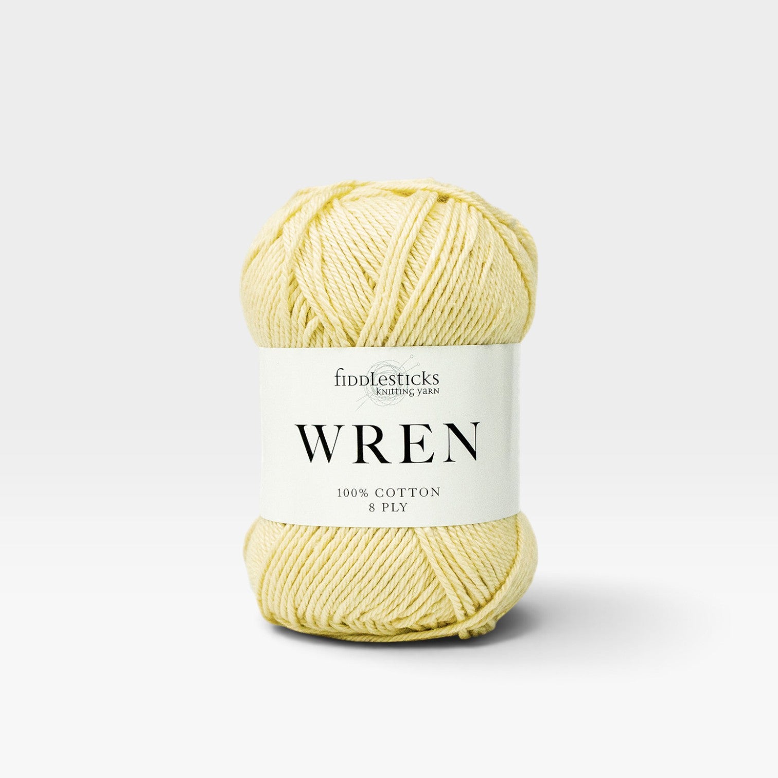Fiddlesticks Wren Cotton 8 ply - Butter W004