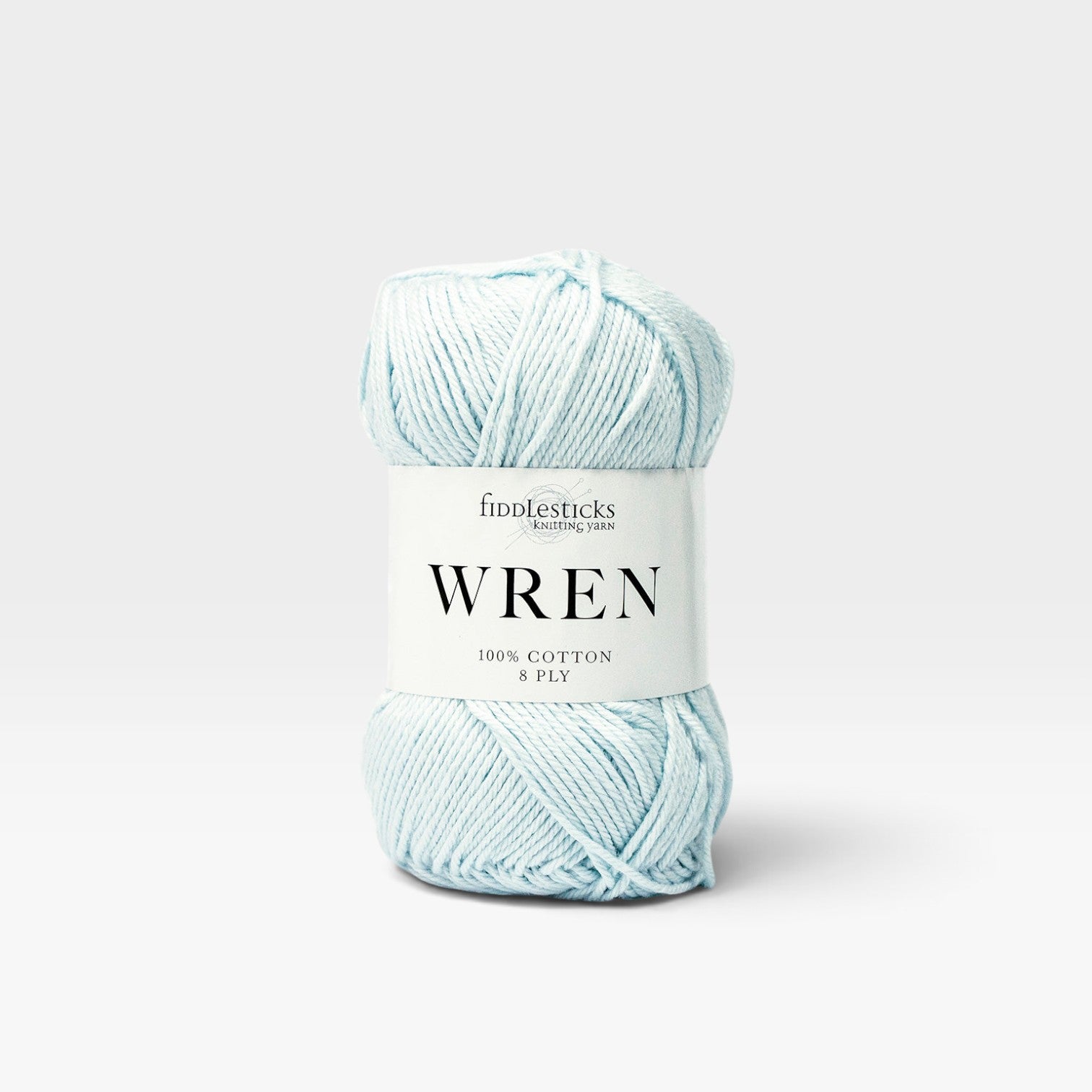 Fiddlesticks Wren Cotton 8 ply - Ice Blue W023