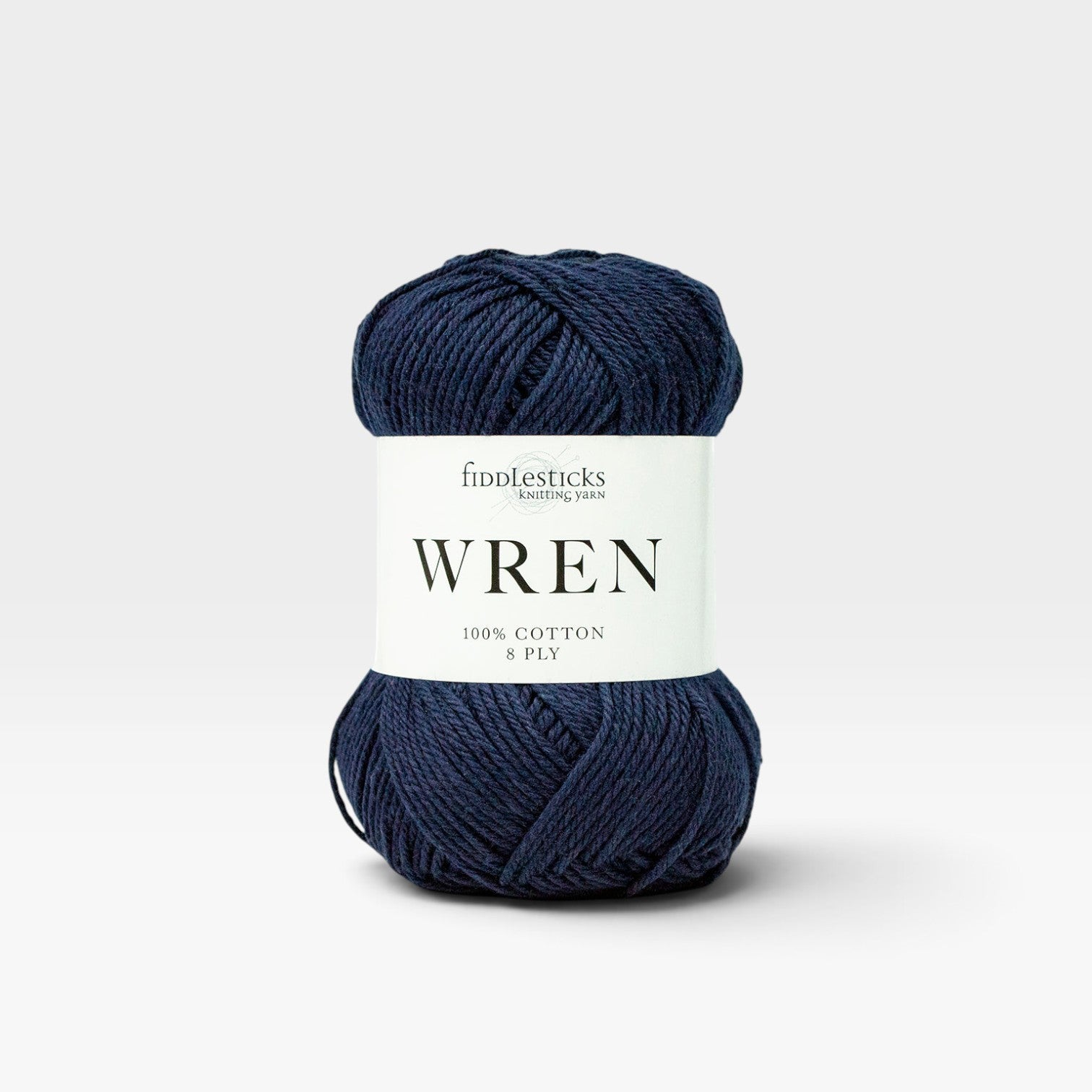 Fiddlesticks Wren Cotton 8 ply - Navy W027
