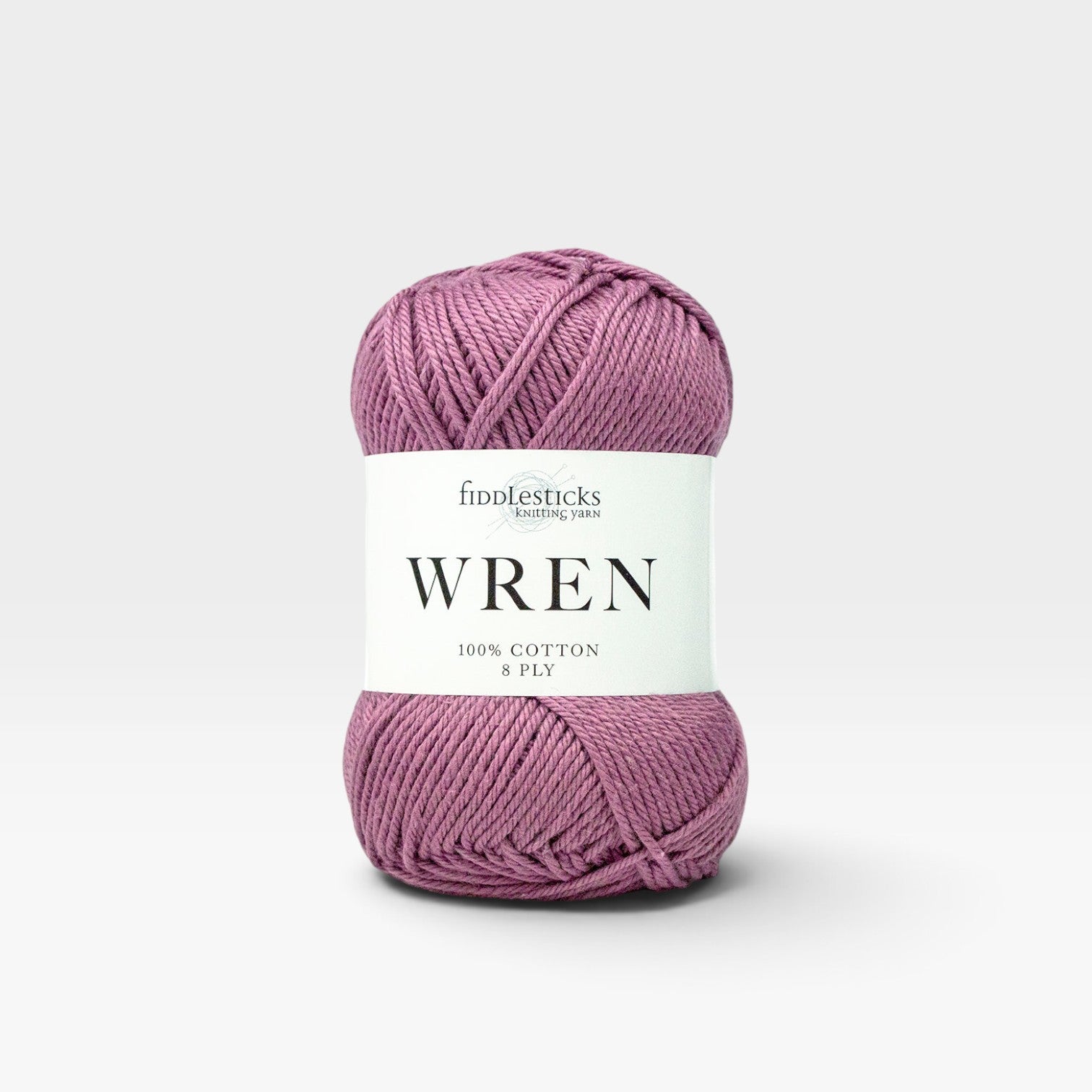 Fiddlesticks Wren Cotton 8 ply - Mulberry W030
