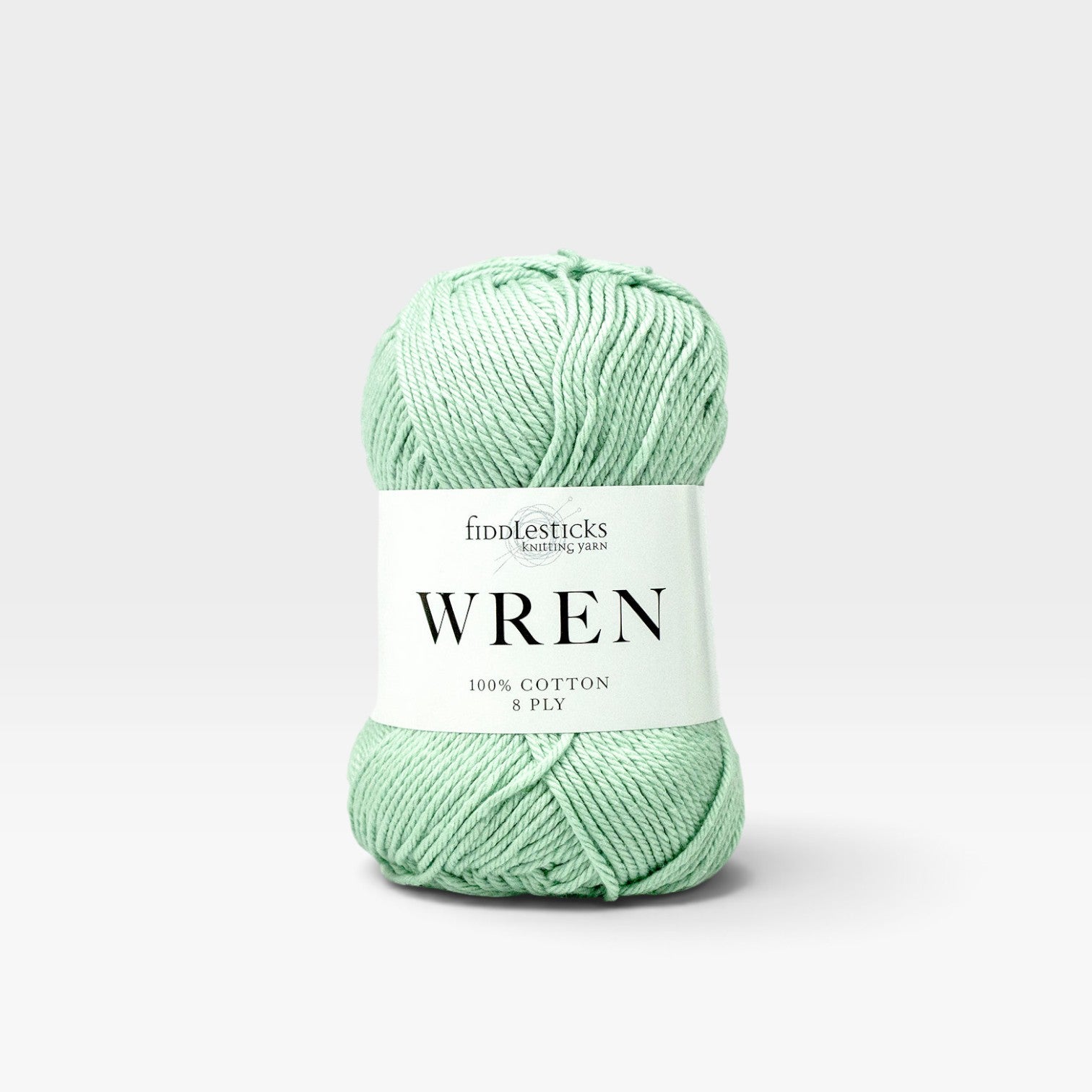 Fiddlesticks Wren Cotton 8 ply - Sage W033