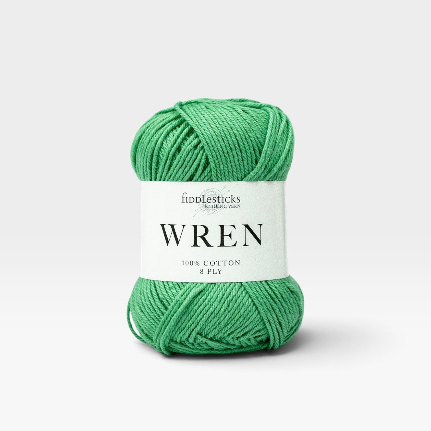 Fiddlesticks Wren Cotton 8 ply - Green W036