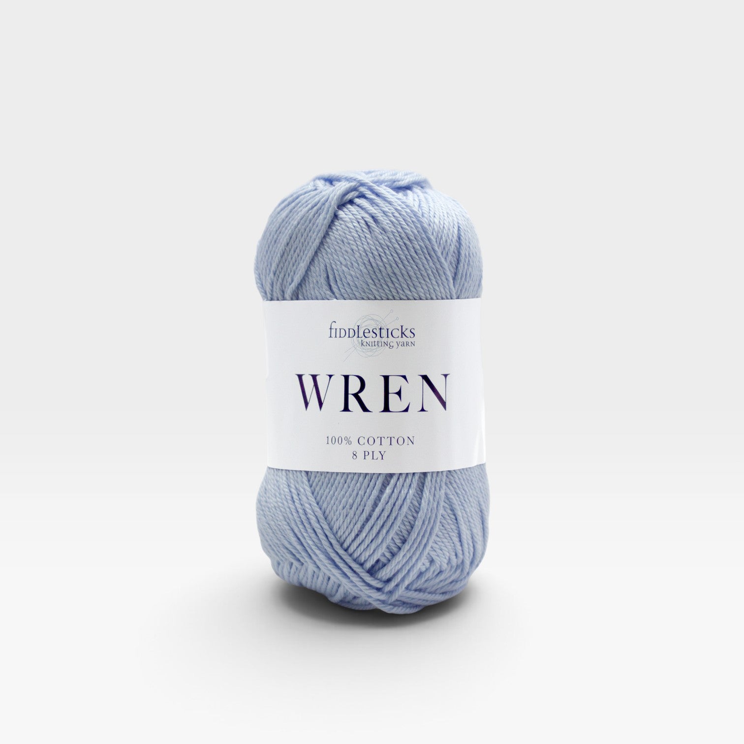 Fiddlesticks Wren Cotton 8 ply - Pastel Blue W040
