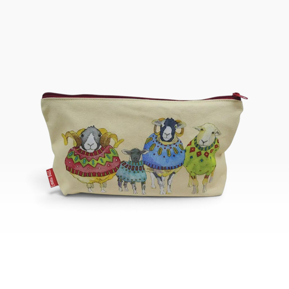 Emma Ball Sheep in Sweaters Zipped Pouch