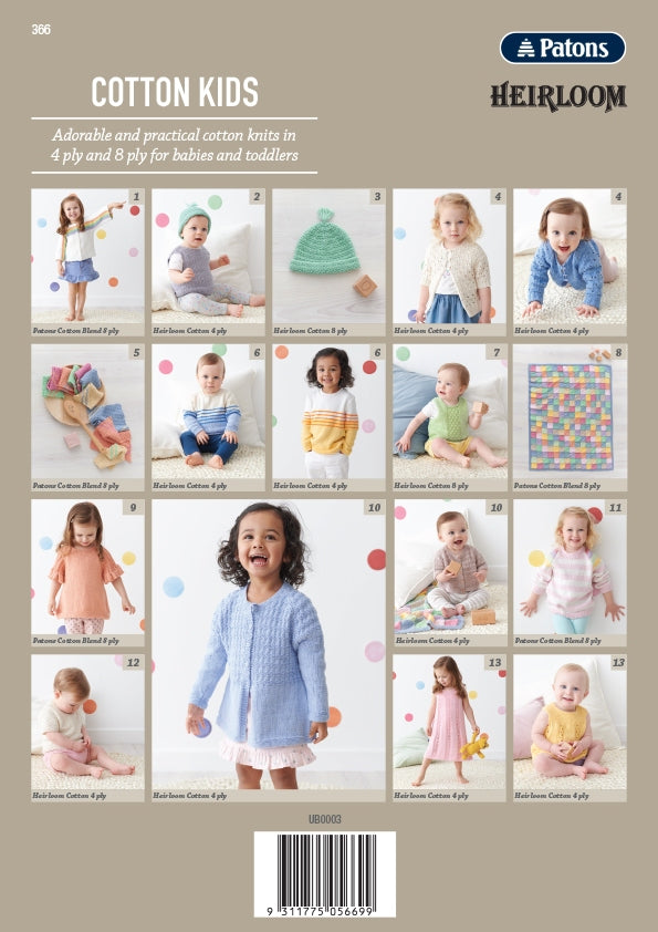 Cotton Kids pattern back cover