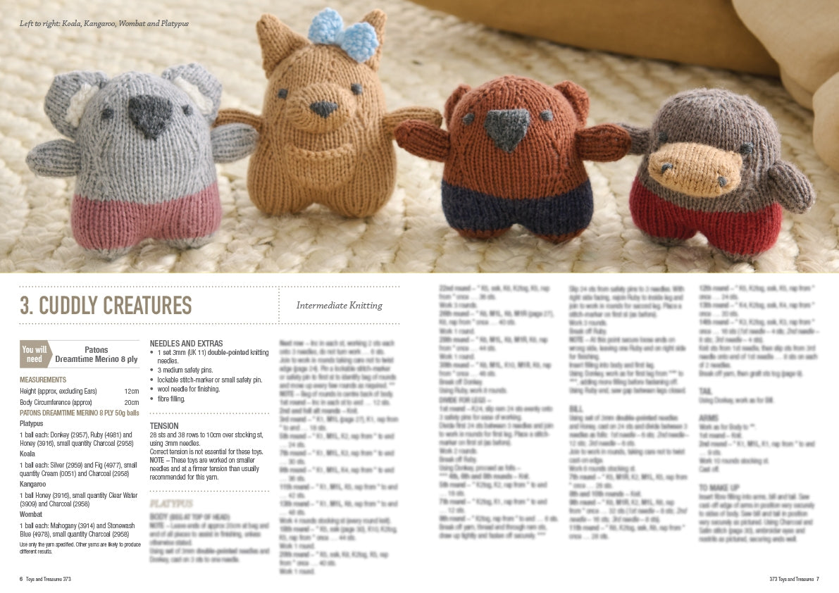 Toys and Treasures inside pages