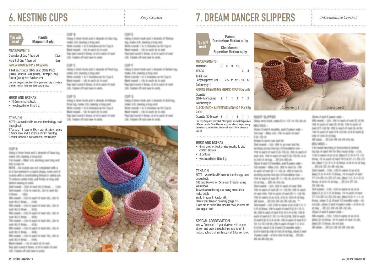 Toys and Treasures inside pages
