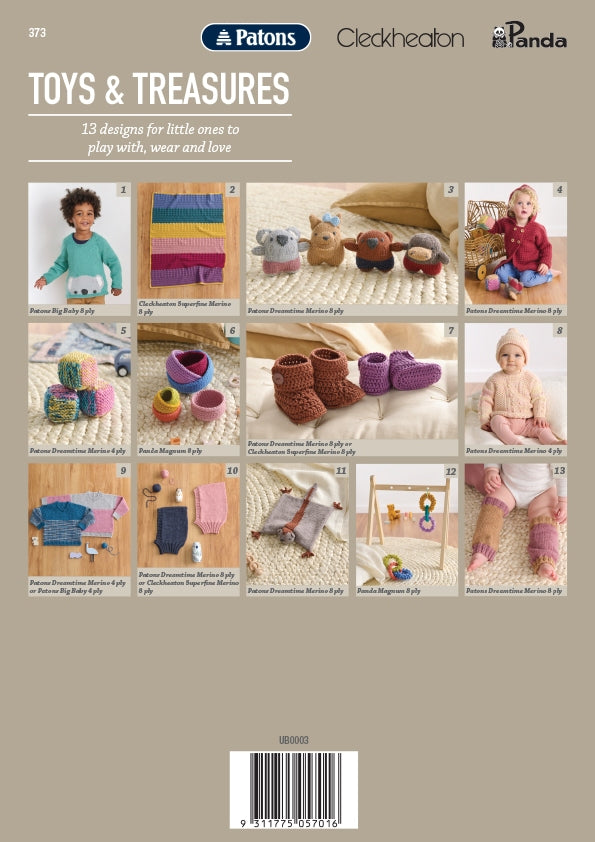 Toys and Treasures pattern back cover