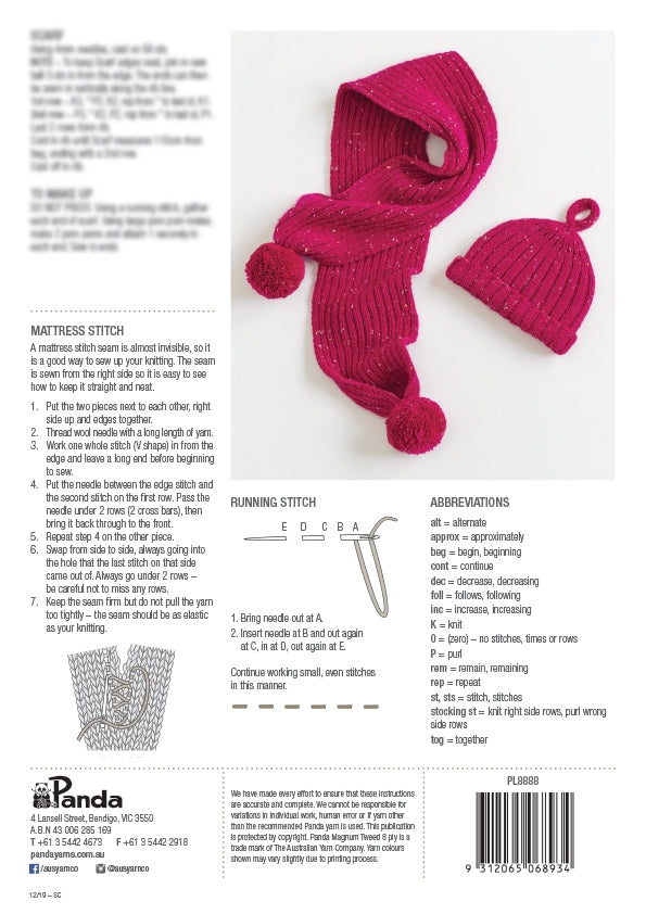Fun Time Tweed pattern back cover