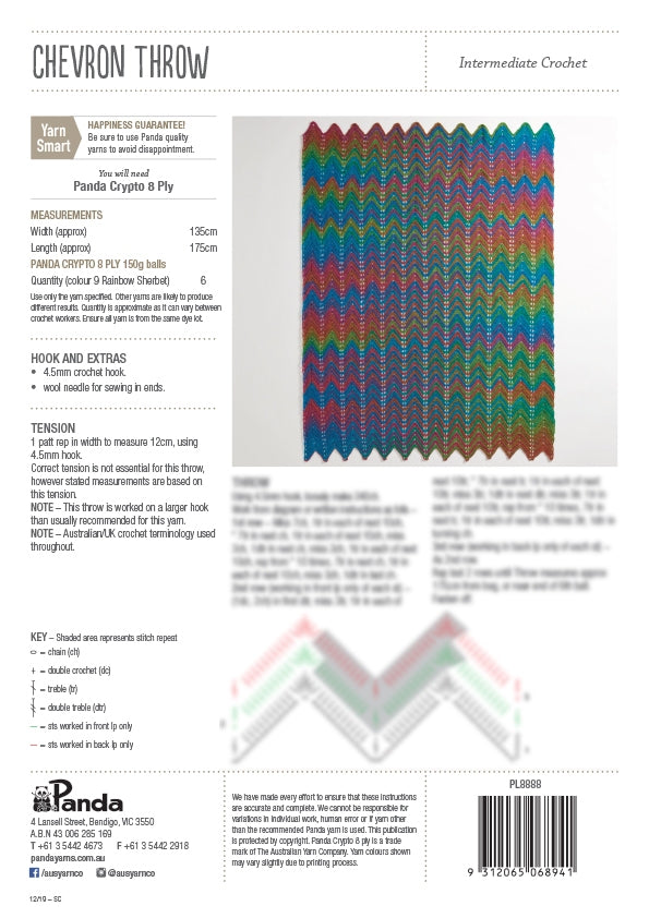 Crypto Crochet pattern back cover