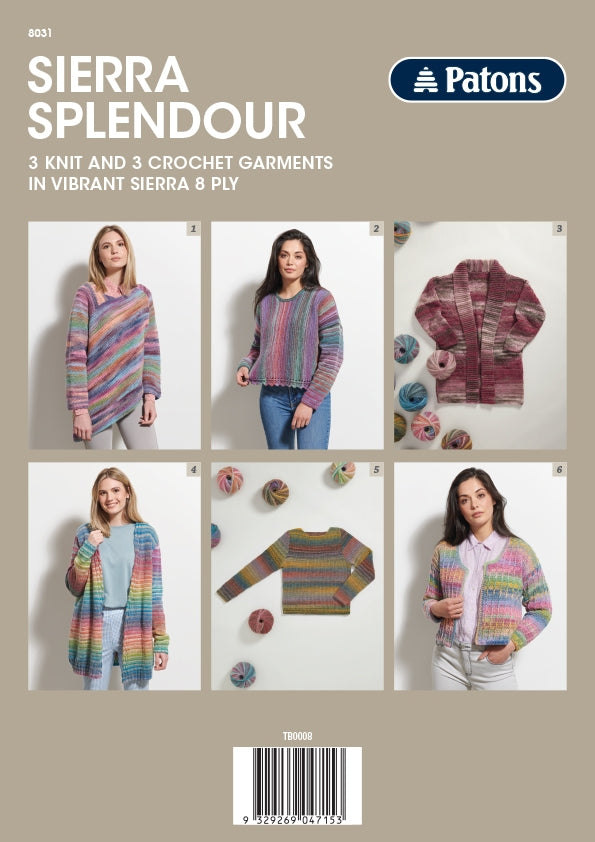 Sierra Splendour pattern back cover